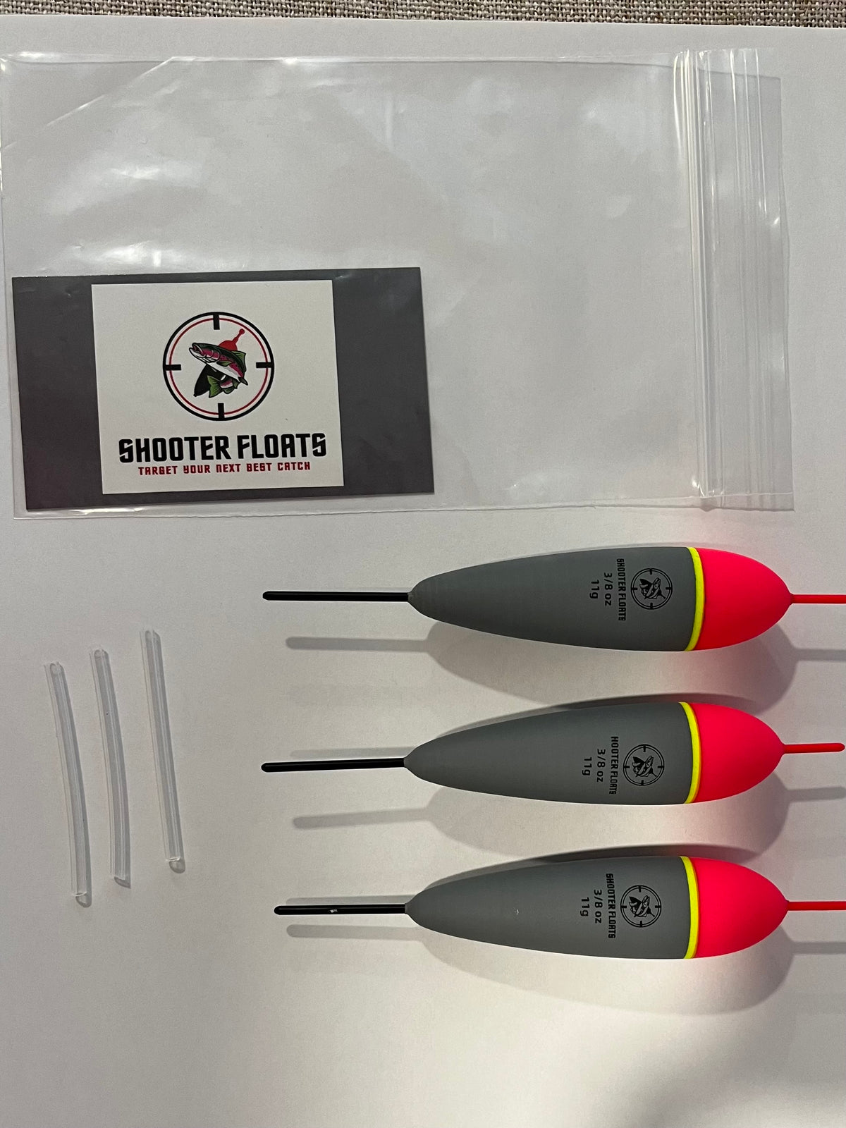3/8oz EVA Foam Fixed Floats 3 Pack