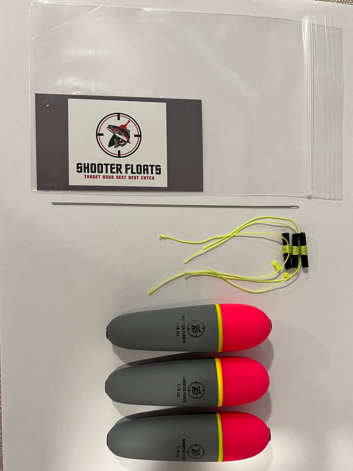 1/4oz EVA Foam Weighted Slip Float 3 Pack