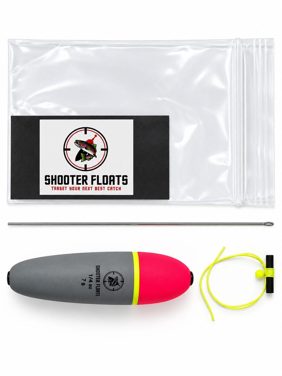 1/4oz EVA Foam Weighted Slip Float Package