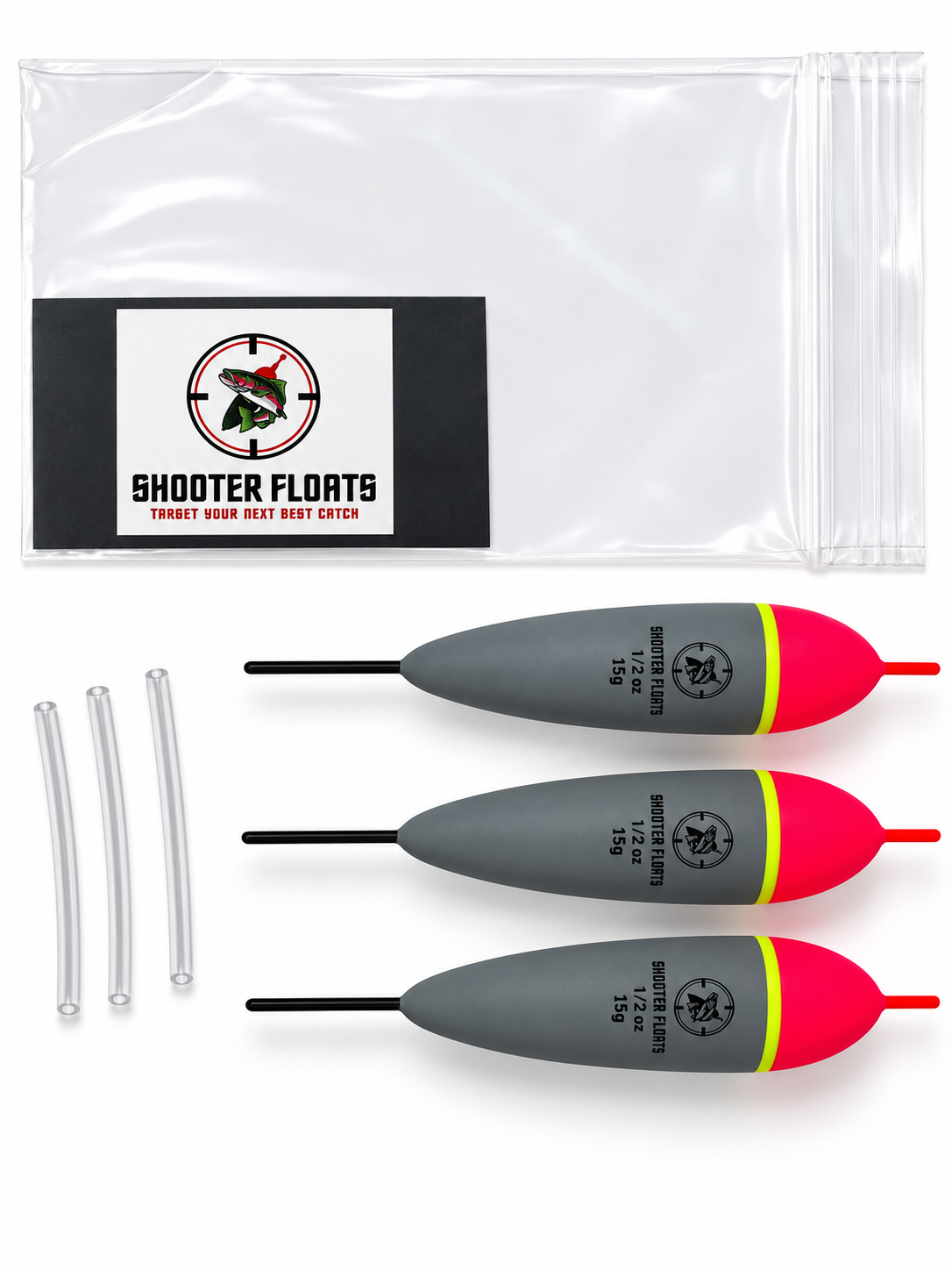 1/2oz EVA Foam Fixed Float 3 Pack